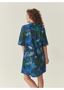 TATUUM Blusenkleid 'TALANI 1' Damen Gr&ouml;&szlig;e 34 blau / dunkelblau / smaragd Winterkleid