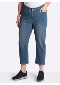 sheego Witt Damen Jeans im Curvy-Schnitt VERENA, blue-bleached, Gr&ouml;&szlig;e 50, 99% Baumwolle, 1% Elasthan