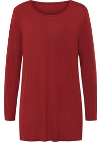 Damen Longshirt in A-Form kirsche