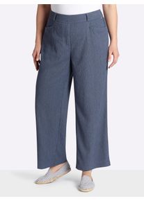 sheego Witt Damen Schlupfhose in weiter Form, rauchblau, Gr&ouml;&szlig;e 54, 98% Polyester, 2% Elasthan