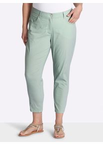 sheego Witt Damen 7/8-Hose im Curvy-Schnitt SUSANNE, kalkmint, Gr&ouml;&szlig;e 48, 97% Baumwolle, 3% Elasthan
