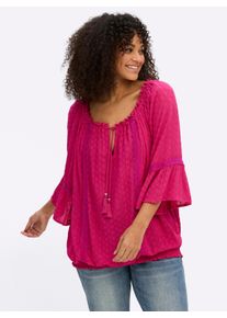 sheego by Joe Browns Witt Damen Tunika aus Lochstickerei, pink, Gr&ouml;&szlig;e 54, 100% Viskose