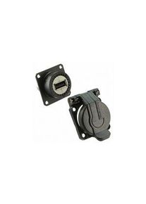 Amphenol Socapex Connector, USB-A 2.0, Socket, Panel Mount - USBAPSCC21