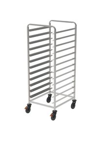 Chariot &agrave; plateaux, avec coins pare-chocs, L x l x h 648 x 739 x 1641 mm