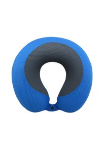 Berger Memory Nackenkissen 30 x 30 x 9 cm blau - Reisekissen & Sitzunterlagen