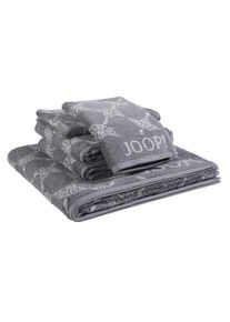 JOOP! Frottierset , Anthrazit , Textil , 5-teilig , Abstraktes , Oeko-Tex&reg; Standard 100 , saugf&auml;hig, Aufh&auml;ngeschlaufe, strapazierf&auml;hig, angenehm weich, hochwertige Qualit&auml;t , Heimtextilien, Badtextilien, Handt&uuml;cher