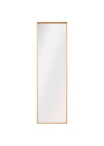 Wandspiegel , Eichefarben , Holz, Glas , Eiche,Eiche , massiv,massiv , rechteckig , 42.5x142.5x4 cm , senkrecht montierbar, Ganzk&ouml;rperspiegel , Spiegel, Wandspiegel