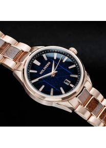 Holzkern Holzuhr Era X (Lorbeerblatt/Walnuss), Herren, Naturholz