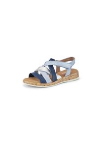 Gabor - Sandale, blau, Gr. 37, Bis Gr&ouml;&szlig;e 44, Leder