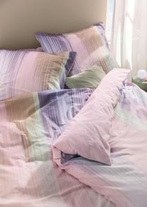 Wendbare Baumwollmix-Bettw&auml;sche in weiss, 135x200 cm, bonprix