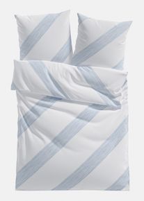 Linon-Bettw&auml;sche in weiss, 135x200 cm, 100% Baumwolle, bonprix