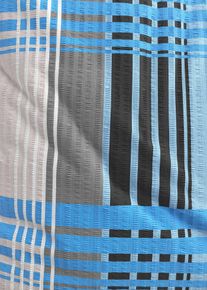 Seersucker-Bettw&auml;sche in blau, 135x200 cm, bonprix