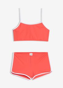 Bikini mit kontrastfarbigen N&auml;hten (2-tlg.Set) in rot, Gr&ouml;sse 164/170, bonprix