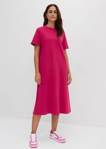Weites Shirtkleid aus fester Interlock-Qualit&auml;t mit Taschen in pink, Gr&ouml;sse 52/54 (XXL), 100% Baumwolle, bonprix