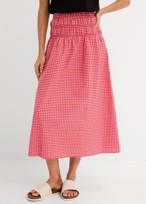 Maxirock aus elastischem Baumwoll-Mix in rosa, Gr&ouml;sse 40, 97% Baumwolle, bonprix