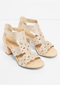 bonprix Marco Tozzi Sandaletten mit Blockabsatz in beige, Gr&ouml;sse 40, Marco Tozzi
