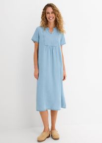 Jeanskleid in blau, Gr&ouml;sse 44, bonprix