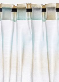 Gardine mit Glanz-Effekt (1er Pack) in beige, 145x135 cm, bonprix