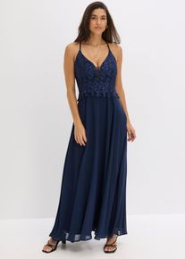 Tr&auml;gerkleid in blau, Gr&ouml;sse 50, bonprix