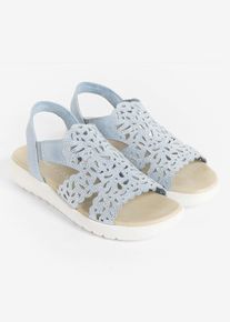 bonprix Marco Tozzi Plateau-Sandaletten mit Glitzer in blau, Gr&ouml;sse 40, Marco Tozzi