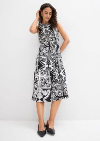 Midikleid in schwarz, Gr&ouml;sse 48, bonprix