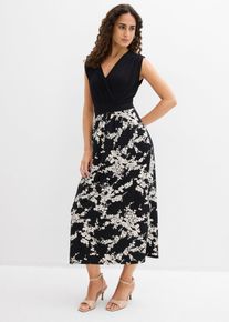 Jerseykleid aus Viskose-Mix in schwarz, Gr&ouml;sse 36/38 (S), bonprix
