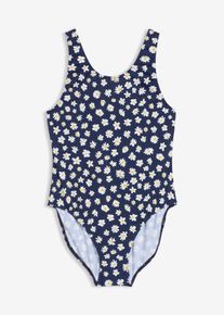 Maillot 1 pi&egrave;ce en bleu pour filles, Taille 164/170, Couleur/Motif: bleu fonc&eacute; floral, bonprix