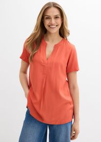 Long-Tunika aus reiner Viskose in rot, Gr&ouml;sse 38, bonprix