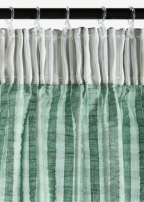 Bio Baumwoll Vorhang in Seersucker Qualit&auml;t (1er Pack) in gr&uuml;n, 145x110 cm, 100% Baumwolle, bonprix