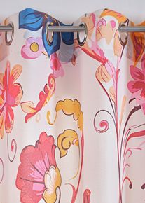 Gardine aus recyceltem Polyester (1er Pack) in bunt, 145x135 cm, bonprix