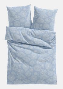 Linon-Bettw&auml;sche in blau, 135x200 cm, 100% Baumwolle, bonprix