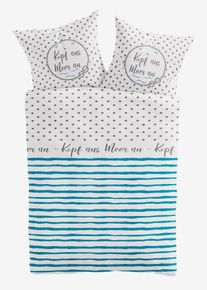 Linon-Bettw&auml;sche in weiss, 135x200 cm, 100% Baumwolle, bonprix