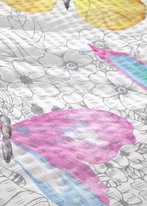 Seersucker-Bettw&auml;sche in weiss, 135x200 cm, bonprix