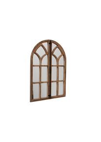 Boltze, Boltze Wandspiegel &raquo;Wilson 75 x 110 cm&laquo;, braun, Glas, Holz, Metall, B/H/T: 75 cm x 110 cm x 6 cm