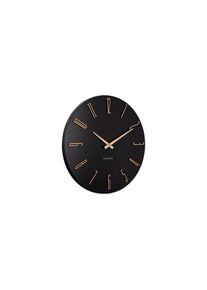Karlsson, Wanduhr &raquo;Esmerado 40 cm&laquo;, schwarz, B/H/T: 40cm x 40cm x 2,1cm, Aus Eisen hergestellt