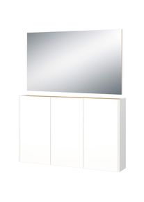 Germania, Germania Garderoben-Set &raquo;GW-Libbiano&laquo; 2 Stk. tlg., wei&szlig;, navarra, eiche, nachbildung, Holzwerkstoff