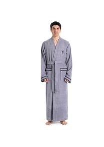 Bruno Banani, Unisexbademantel &raquo;Roy, ideal f&uuml;r Sauna & Spa, Standardl&auml;nge & &Uuml;berl&auml;nge&laquo; 1 Stk. farblich abgesetzten Streifen, Bademantel, S-3XL, auch 