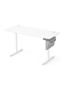 Songmics, Songmics Stehtisch &raquo;Songmics 140 x 60 cm&laquo; 1 Stk. tlg. Material: Pressspan, Stahl, wei&szlig;, B/H/T: 140 cm x 60 cm