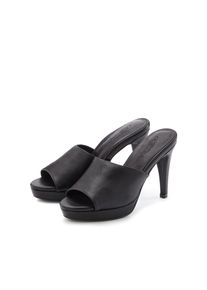 LASCANA Belle Affaire, Unisex, LASCANA Belle Affaire High-Heel-Pantolette Mule, Sandale, offener Schuh mit leichtem Plateau, schwarz, 40, F&uuml;r einen 