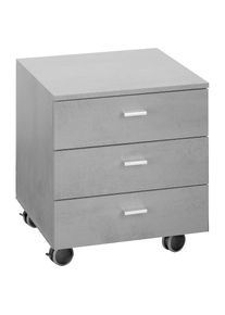 M&auml;usbacher M&auml;usbacher, Rollcontainer &raquo;Mio&laquo;, graphit, Holzwerkstoff, Metall, B/H/T: 45 cm x 51 cm x 45 cm