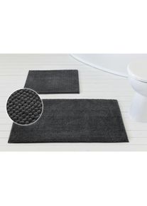 Goodproduct, GOODproduct Badematte &raquo;Kaelan, weicher Chenille&laquo; H&ouml;he 14 mm rutschhemmend beschichtet fussbodenheizungsgeeignet Badvorleger, Badteppich 