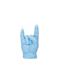 Jelmoli Formkerze &raquo;Mandatus Candle Hand Baby You Rock&laquo;, blau