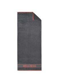 Dyckhoff, Saunatuch &raquo;Wellness&laquo;, anthrazit, Frottier, Baumwolle, 1 Stk.