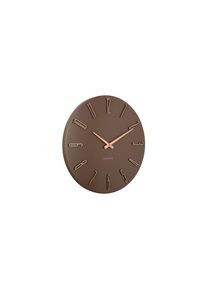 Karlsson, Wanduhr &raquo;Esmerado 40 cm&laquo;, braun, B/H/T: 40cm x 40cm x 2,1cm, Aus Eisen hergestellt