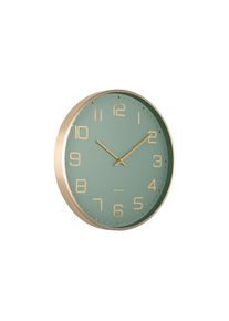 Karlsson, Wanduhr &raquo;Elegance Glow&laquo;, gr&uuml;n, &Oslash; 40cm, Abmessungen: 40 x 4.2 cm (DxT)