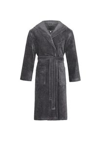 Bugatti, Bugatti Unisexbademantel &raquo;Roberto&laquo; 1 Stk. mit Kapuze, graphit, Microfaser-Webfrottier