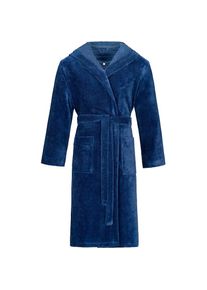 Bugatti, Bugatti Unisexbademantel &raquo;Roberto&laquo; 1 Stk. mit Kapuze, marineblau, Microfaser-Webfrottier