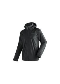 Maier Sports, Unisex, Regenjacke &raquo;Metor rec M&laquo; Unisex Jacke mit Kapuze, Windjacke wasserdicht atmungsaktiv, Reg. Fit, schwarz, 64, Leichte, 