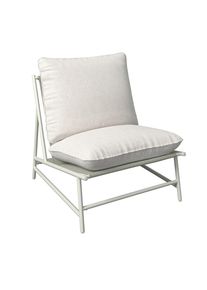 Ambia Garden Loungesessel , Hellgrau , Metall, Textil , F&uuml;llung: Polyester , Rundrohr , 70x76x87 cm , UV-best&auml;ndig , Gartenm&ouml;bel, Loungem&ouml;bel, Lounge-Sessel