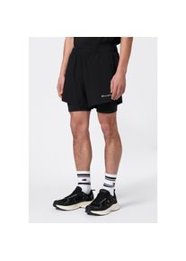 Champion, Unisex, Trainingsshorts f&uuml;r Sportmode und aktive Freizeit, aus Polyester und Elasthan, nbk, nbk, S (44/46), N-Gr, Sportliche Trainingsshorts